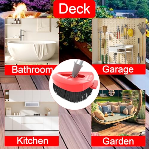 Upgrade Scrub Brush Replacement Head Compatible with O Cedar EasyWring 1 Tank Spin Mop, Mop Replace Head Brush,Scrubber Floor Cleaning Brush,More Layers of Bristles for Bathroom, Deck, Tile, Kitchen - color: Big 1 Pack