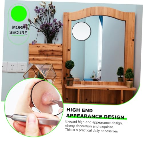 1pc Suction Cup Magnifying Makeup Mirror High-Definition Compact Design for Home Use Reflection for Makeup Application Ergonomic and Portable Magnification - size: 15x15cm