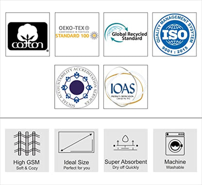 COTTON CRAFT Cheetah Bath Towel - 2 Pack 100% Cotton Animal Print Towels | Large 30x52 inches Leopard Africa Safari Jacquard Terry Towel - 550 GSM Soft Absorbent Luxurious Bathroom Shower Spa Towels - color: 2 Pack Bath Towel