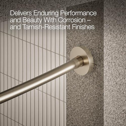 KOHLER K-9351-BV EXPANSE CURVED SHOWER ROD - CONTEMPORARY, Vibrant Brushed Bronze - color: Vibrant Brushed Bronze