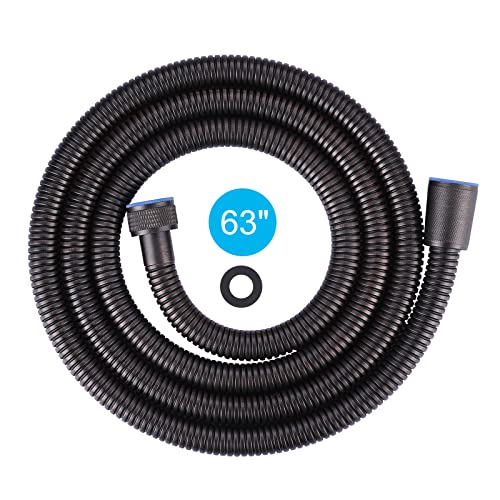 63" Shower Hose, Stainless Steel Shower Hose Extension, Oil Rubbed Bronze | Stainless Steel Material, Stretchable Design, Tangle-Free Design, Double Buckle Design, Handheld Shower Hose for Bathroom - color: Oil Rubbed Bronze, size: 63inch