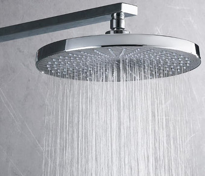 Hidden Embedded Thermostatic Shower Faucet, Heavy-Duty Brass Wall Mounted Shower Valve, Dual Handle Control, Customizable Surface Color