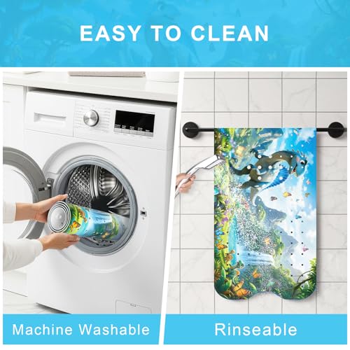 Upgrade Cartoon Baby Bath Mat Non Slip - 40"x16" Extra Long Bathtub Mat for Baby Eco Friendly Durable Bath Mat for Tub Non Slip Kids Tub Mat with Suction Cups, Machine Washable and No Fading, Dinosaur - color: K-dinosaur-4