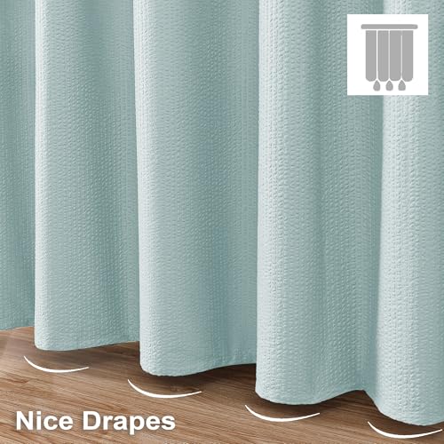 Small Stall Shower Curtain - Embossed Textured Bathroom Curtain, 36 x 72 Shower Curtain for RV Camper, Machine Washable Water Resistance, Light Green - color: Light Green, size: 36"W x 72"L (Pack of 1)