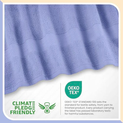 Martex 6-Piece 100% Ringspun Cotton Towel Set, Lavender | Quick Dry, Super Absorbent & Soft, Lightweight, 2 Bath, 2 Hand, 2 Wash Cloths - color: Lavender