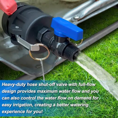 275-330 Gallon IBC Tote Hose Adapter, 2" Camlock Adapter, 2 "Fine, and 2" Coarse Thread,3/4" GHT PVC Faucet Garden Hose Connector