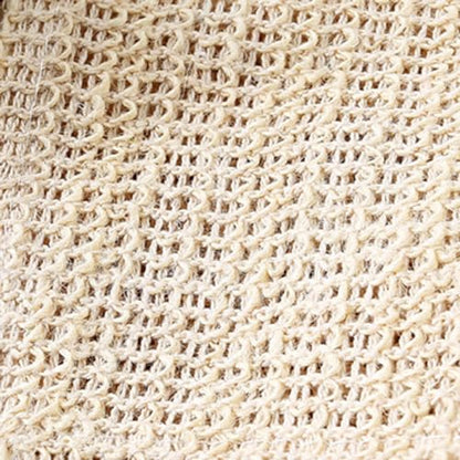 2 Pack Cotton Linen Body Exfoliating Washcloths, 25 x 25cm Bath Body Scrub Foaming Square Towel Cloth.