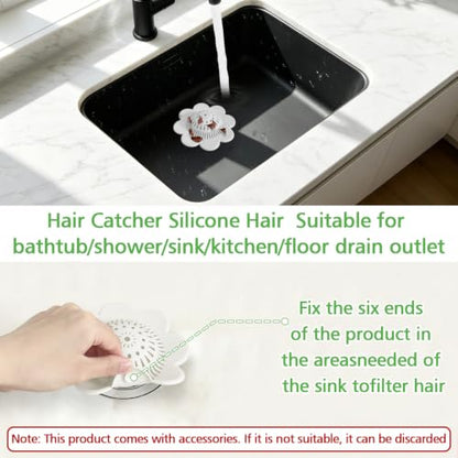 Bathroom Sink Drain with Overflow,Matte Black Bathroom Sink Stopper | for Bathroom Vanity Vessel Sink, Rapid Draining Plastic Pop-up Sink Drain Anti-Clog Strainer,with Silicone Hair Catcher - color: Bathroom Sink Drain-matte Black