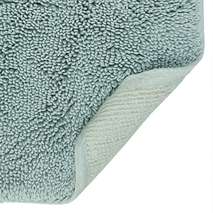 Mohawk Home Classic Cotton Ii Glacier 1' 9" x 2' 10" Bath Mat - color: Aqua Blue, size: 1'9" x 2'10" (Rectangular)