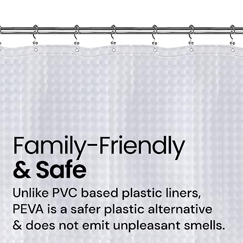LiBa Shower Curtain PEVA 8G, 72x72 Inch Cat Eyes with Magnets | 8G heavy-duty PEVA, 3D pattern, 3 weighted magnets, rust-proof grommets, waterproof vinyl shower curtain - color: 8g Peva - Cat Eyes Pattern, size: 72"W x 72"L (Pack of 1)