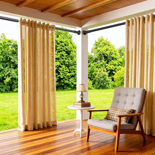 Tension Shower Curtain Rod, No Drilling, Adjustable 45-86 In, Black | 1.26" Diameter Heavy Duty Tension Rod, Easy Install, Rustproof, Tool-Free, for Bathroom Window Living Room Divider Closet - color: Black, size: 45-86"
