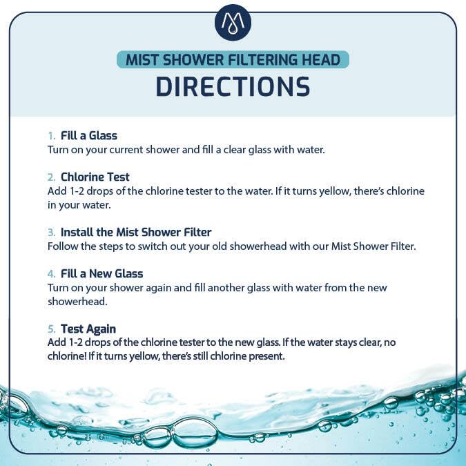 Mist Shower Filter Head for Hard Water Improves Skin, Hair, and Nails - Large, High Output Filtered Shower Head with Filter Softens Water and Removes Chlorine and Heavy Metals, Chrome - style: Large