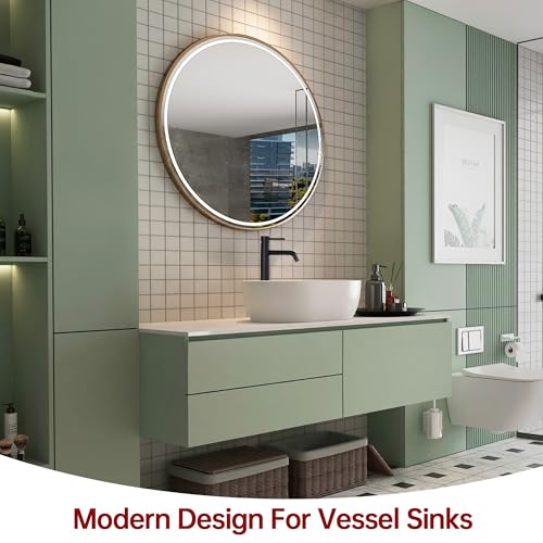 SUMERAIN Matte Black Tall BathroomVessel Sink Faucet | Single Handle Single Hole, 304 Stainless Steel, Lead-Free, Water-Saving, with Faucet Supply Lines, Easy DIY Install - color: Matte Black, size: Vessel Sink faucet