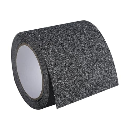 PVC Antislip Floor Tape Strips Roll with Adhesive Backing for Enhances Safety Stair Step Bathroom and Kitchen Waterproof - color: Dark