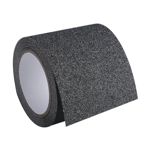 PVC Antislip Floor Tape Strips Roll with Adhesive Backing for Enhances Safety Stair Step Bathroom and Kitchen Waterproof - color: Dark