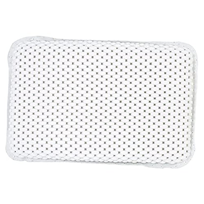 bulk buys OF441 Non-Slip Bathtub Pillow with Suction Cups, White