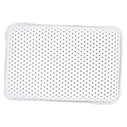 bulk buys OF441 Non-Slip Bathtub Pillow with Suction Cups, White