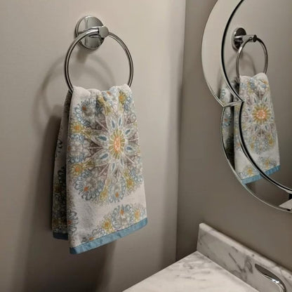 2 Pack Polished Chrome Towel Ring | Hand Towel Holder for Bathroom Wall Mounted, Durable 304 Stainless Steel, Modern Style - color: Polished Chrome