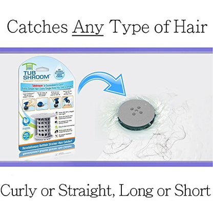 TubShroom and SinkShroom Drain Protectors Hair Catchers for Bathtubs and Sinks, Gray - color: Gray