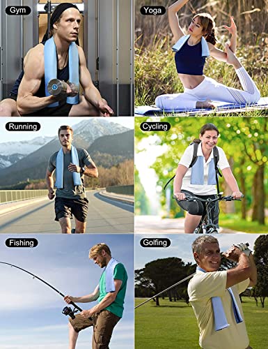 Microfiber Towel, Beach Towel, Fast Drying, Lightweight, Soft, Compact, Quick Dry Fitness Hiking Yoga Camping Travel Towel (Blue, L 30x60 in) - color: Blue