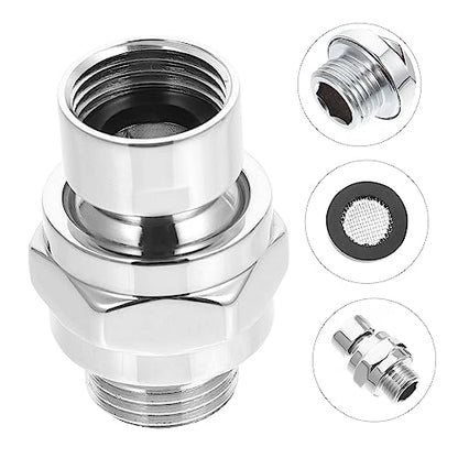 SHINEOFI Adjustable Copper Shower Swivel Adapter Durable Connector for Enhanced Shower Experience Easy Installation Resistant for Family Use