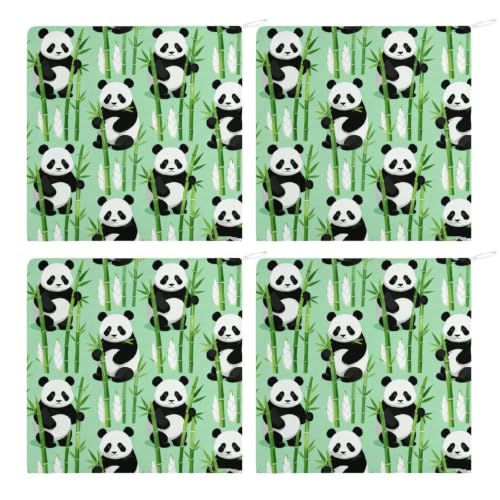 Panda Bamboo, Quick Dry Hand Towel with Hanging Loop for Gym | Absorbent Microfiber Bathroom Towel, Fast Drying Kitchen Towel, Soft Wash Cloth for Pool Bath Shower Fitness Travel, 12 Inch - size: 4PCS