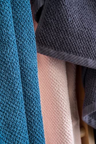 Simpli-Magic 79456 Popcorn Textured Bath Towels, 4 Pack, Blue - color: Blue