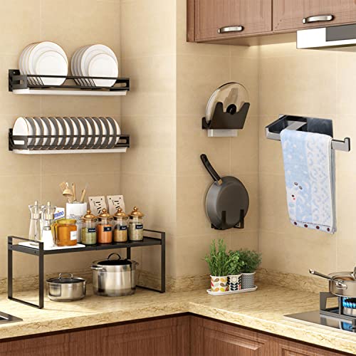 Hand Towel Holder, Strong Self Adhesive Hand Towel Ring, Thicken SUS304 Stainless Steel Hand Towel Bar/Rack, No Drilling Modern Hand Towel Hanger (Polish Chrome, 9 in) - color: Polish Chrome, size: 1 Pack 9 In