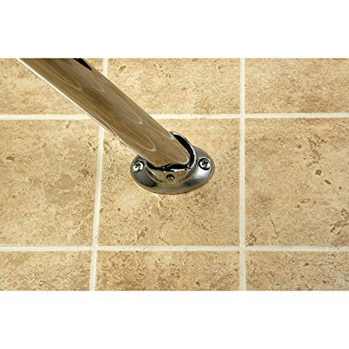 Kingston Brass CC3171 Adjustable Hotel Single Curved Shower Curtain Rod, Polished Chrome - color: Polished Chrome
