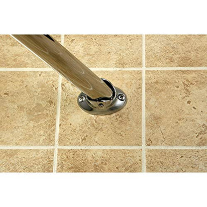 Kingston Brass CC3171 Adjustable Hotel Single Curved Shower Curtain Rod, Polished Chrome - color: Polished Chrome