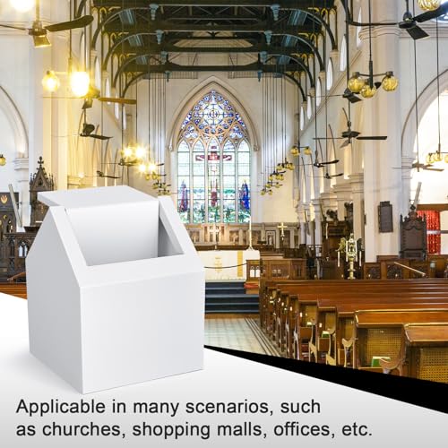 Double Entry Sanitary Napkin Receptacle Swing Top Floor Receptacle Tampon Disposal Bin with 100 Black Disposal Liner Bags, Feminine Waste Tampon Holder Bathroom Hygiene Container, White, Metal