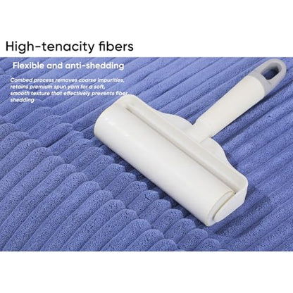Luxury 2-Piece Quick-Dry Bath Towel Set 27.5X 55 Inches – Ultra Soft Microfiber for Bathroom, Bar, Pool, Gym & Travel – Elegant Twill Design - color: 2blue