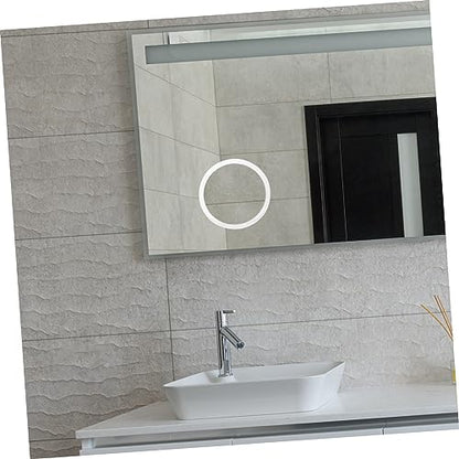 VICASKY Bathroom Mirror Suction Cup 15x Magnifying Makeup Mirror Led Lighted Anti-Fog Compact