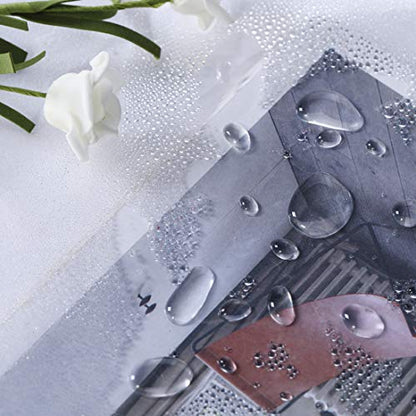 Shower Curtain Liner 60 x 72, Stall Clear Shower Liner for Bathroom with 3 Magnets and 10 Plastic Hooks, EVA, 60x72 Inch - color: Clear, size: 60"W x 72"L (Pack of 1)