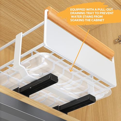 Pull-Out Dish Rack for Cupboard, Slide Out Dish Drying Rack for Kitchen Cabinets, Pull Out Drawer for Kitchen Under Sink Organizer (Bowl Rack Extra-Large) - size: Extra-Large Bowl Rack
