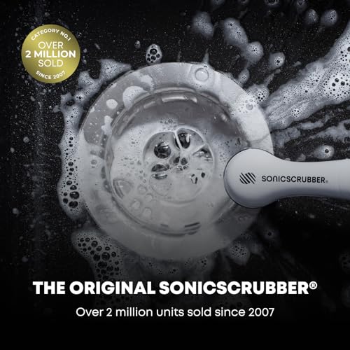 SonicScrubber Household Cleaning Brush Power Scrubber - Electric Spin Scrubber Brush for Home, Kitchen & Bathroom - Grout Cleaner & Removes Mould (Washing-Up System Spin Brush)