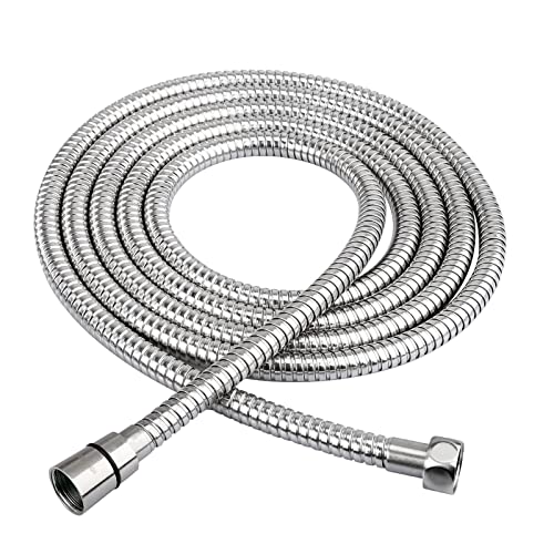 HOMEIDEAS 118 inches Shower Hose, 10 feet Extra Long 304 Stainless Steel Handheld Shower Head Hose Replacement, Flexible Hose Extension - size: 118 Inch