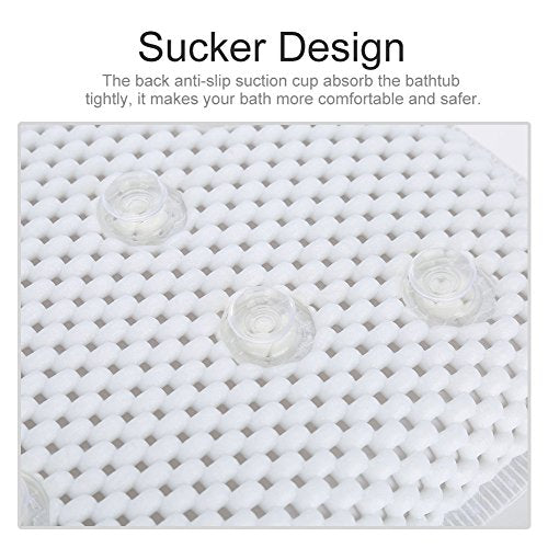Yosoo Health Gear Spa Bath Pillow, Cushioned Bathtub Pillow with Suction Cups, PVC Bath and Spa Head Rest, White, Neck/Back Support