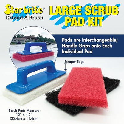 STAR BRITE Large Multi-Texture Scrub Pad Kit - color: Large Scrub Pad Kit