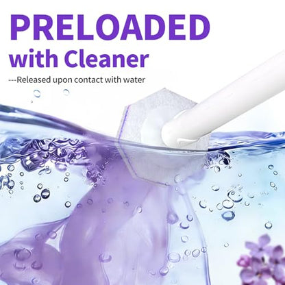 Toilet Brush Refills for Clorox, Toilet Bowl Cleaner Refill Pads | 80 Count Disposable Toilet Brush Heads, Pre-Loaded Cleaning Formula, Lavender Scent, Toilet&Bathroom Cleaning Supplies - size: 1 Count (Pack of 80)