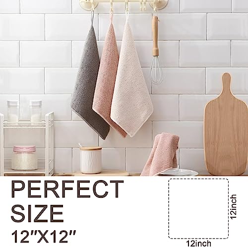 K&janet6am Dish Cloths for Washing Dishes, 6 Pack Kitchen Dish Towels, Super Absorbent Microfiber Cleaning Cloth, Barista Micofiber Cloths for Espresso Machine,12x12 Inches - color: 6pack