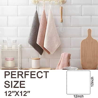 K&janet6am Dish Cloths for Washing Dishes, 6 Pack Kitchen Dish Towels, Super Absorbent Microfiber Cleaning Cloth, Barista Micofiber Cloths for Espresso Machine,12x12 Inches - color: 6pack