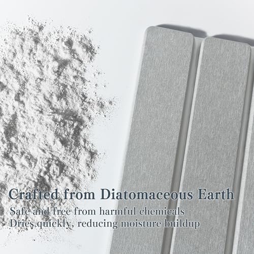 2pcs Stone Dish Drying Mat for Kitchen Counter, Quick-Dry Diatomaceous Earth Water Absorbent Pad & Countertop Drainer, Home Essentials for Bath and Pets - Light Grey, 24x16’’ & 8x4’’ - color: Light Grey