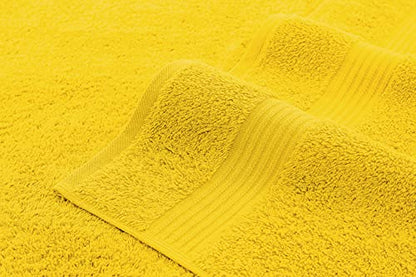 American Veteran Towel, 100% Cotton Turkish 6 Piece Towel Set, Luxury Towels Set of 6 for Bathroom Essentials, 2 Bath Towels 2 Hand Towels 2 Washcloths, Yellow - color: Yellow, size: XL 6PC