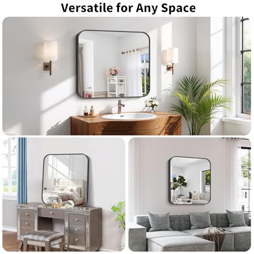 Koonmi Bathroom Wall Mirror,28x32 Inch Large Vanity Mirror for Over Sink - size: 32"L x 28"W