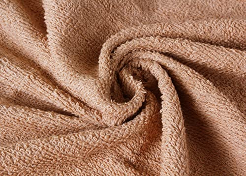Towel and Linen Mart 100% Cotton 6 Pack Bath Towel Set, Quick Dry, Super Absorbent, Light Weight, Soft, (27 x 54 Pack of 6) Beige, White, Grey, Sky Blue, SAGE Green, Navy - color: Beige , White , Grey , Sky Blue , Sage Green , Navy, size: 27 x 54 6 pack