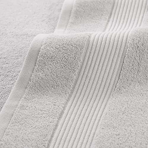 Arkwright Bath Washcloths 12 Pack - Super Soft 100% Cotton, 600 GSM Quick Dry & Absorbent, Luxury Face & Body Wash Cloth Towels for Hotels, Spa, and Vacation Rentals, Titanium Grey - color: Titanium Grey