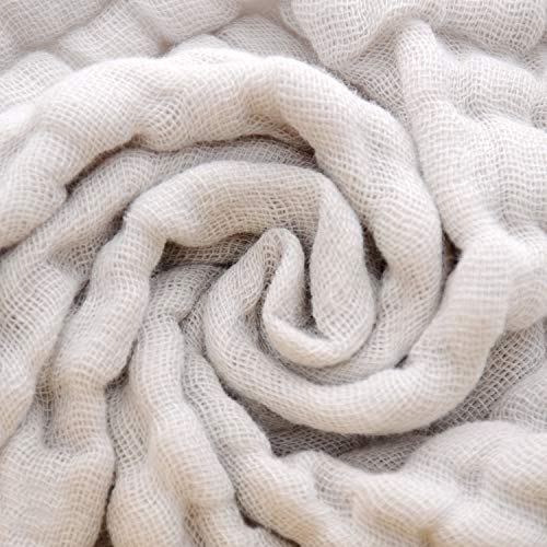 Baby Washcloths - Natural Cotton Baby Wipes - Soft Newborn Face Towel for Sensitive Skin - 10 Pack, 12x12 inches - color: Grey