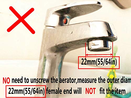 sink faucet diverter valve/adapter to bidet shower hose with aerator for bathroom/kitchen faucet
