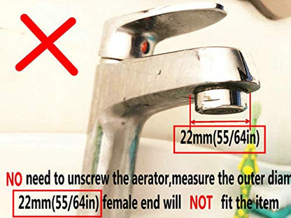 sink faucet diverter valve/adapter to bidet shower hose with aerator for bathroom/kitchen faucet